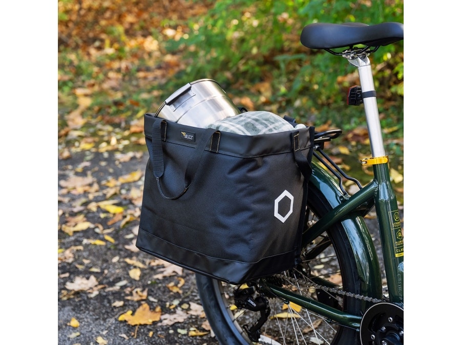 Buzz e-bike rear rack bin for storage