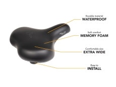 Buzz e-bike memory foam bike seat thumbnail